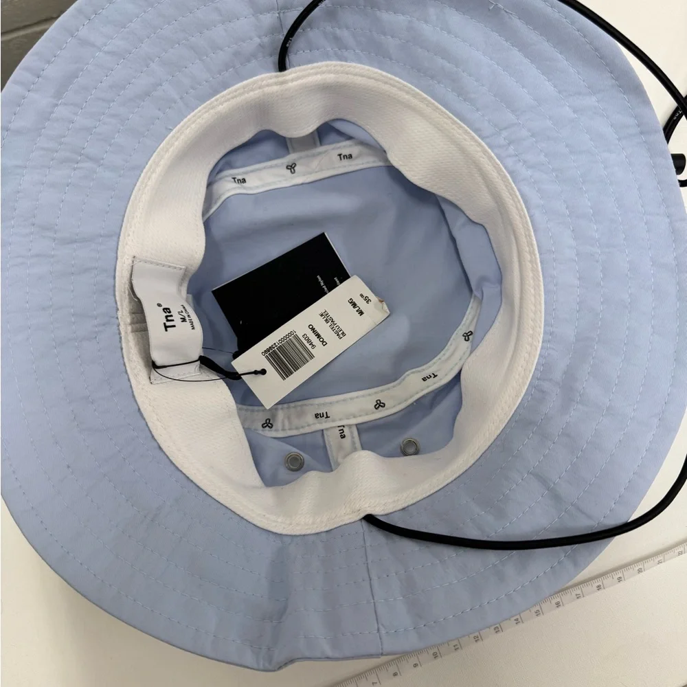 Brand New Aritzia TNA Pastel Blue Bucket Hat M/L - Picture 3 of 6